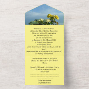 50th gold wedding anniversary invitation
