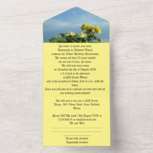 50th gold wedding anniversary invitation motto