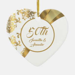 50th Golden Anniversary Ceramic Ornament