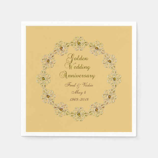 50th Golden Anniversary Napkin (Front)