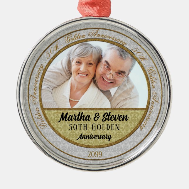 50th Golden Anniversary | Photo Ornament (Front)