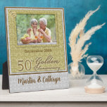 50th Golden Anniversary Photo Plaque<br><div class="desc">Give this customised 50th Golden Anniversary Plaque as a gift for the couple to cherish the memories of celebrating 50-years of marriage.</div>