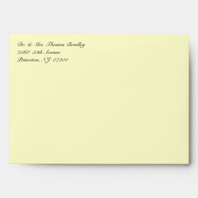 50th Golden Celebration Invitation Envelopes (Front)