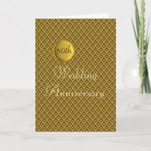 50th Golden Wedding Anniversary Card