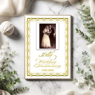 50th Golden Wedding Anniversary Celebration Invitation