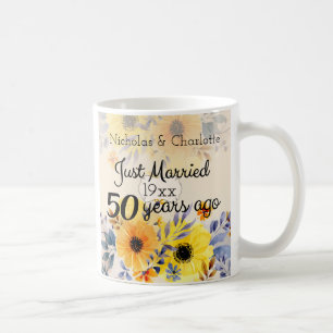 50th Golden Wedding Anniversary Coffee Mug