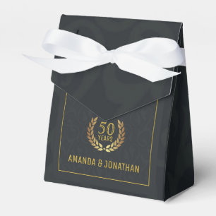 50th Golden Wedding Anniversary Customisable Favour Box