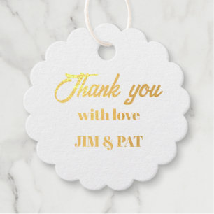50th Golden Wedding Anniversary Favour Tags