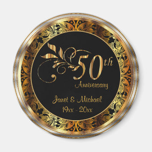 50th Golden Wedding Anniversary Magnet