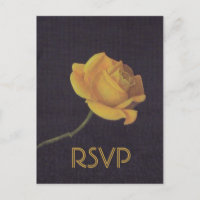 50th Golden Wedding Anniversary Rose RSVP
