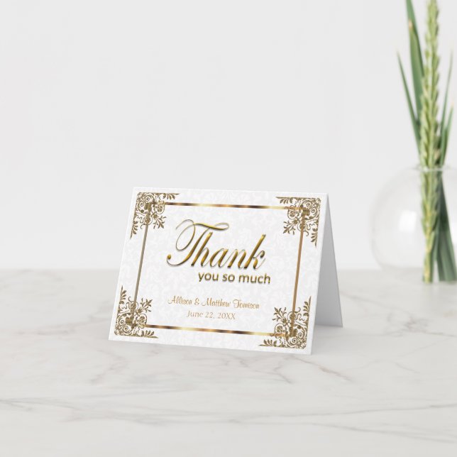 50th Golden Wedding Anniversary - Thank You (Front)