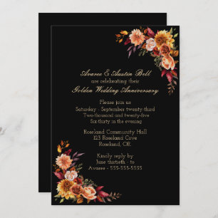 50th Golden Wedding Invitation