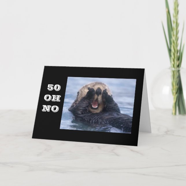 **50th** HUMOROUS BIRTHDAY CARD (Front)