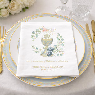 50th Jubilee Watercolor Chalice Napkins