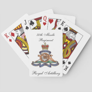 50th Missile Regiment Royal Artillery Playing Card
