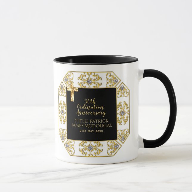 50th PRIEST Ordination Anniversary Personalised Mug (Right)