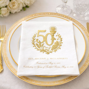 50th Priestly Ordination Golden Jubilee Napkin