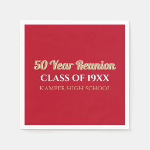 50th Reunion Fun! CUSTOM Reunion  Napkins