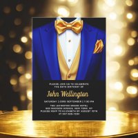 50th Royal Blue and Gold Tuxedo Birthday Event