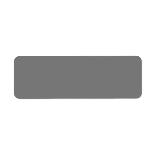 50th Shade of Grey Fashion Medium Grey Colour Return Address Label