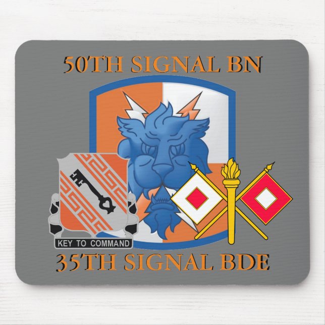 50TH SIGNAL BATTALION 35TH SIGNAL BRIGADE  MOUSE PAD (Front)