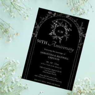 50th Silver (or Other ) Wedding Anniversary  Invitation