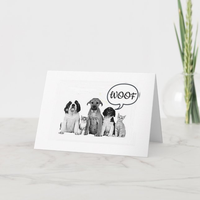 **50th** SOMETHING TO BARK ABOUT BIRTHDAY Card (Front)