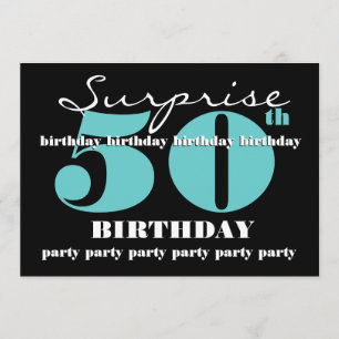 50th SUPRISE Birthday Party Invitation Template