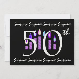 50th SURPRISE Birthday Party Invitation Template