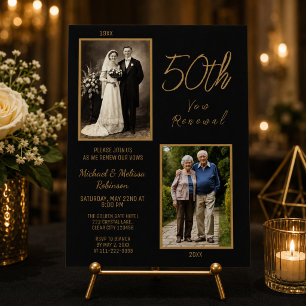 50th Vow Renewal Photo Invitation