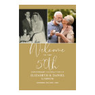 50th Wedding Anniversary 2 Photo Welcome Sign