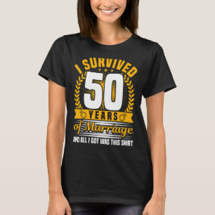 50th Wedding Anniversary, 50 Years Married, Husban T-Shirt
