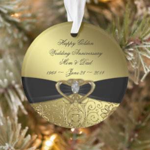 50th Wedding Anniversary Acrylic Ornament