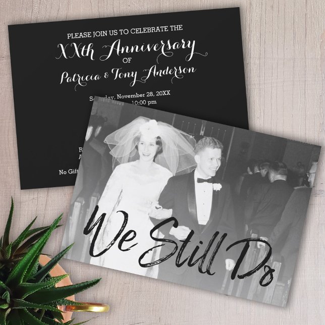 50th Wedding Anniversary and Photo - We Still Do Invitation (Creator Uploaded)