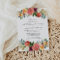50th Wedding Anniversary Burgundy Rustic Floral