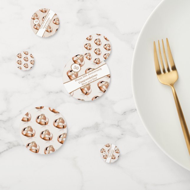 50th Wedding Anniversary  Confetti (Group)