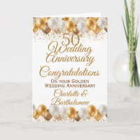 50th Wedding Anniversary Congratulations