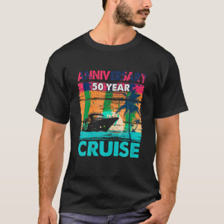 50th Wedding Anniversary Cruise Couple 50 Years Si T-Shirt