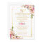 50th Wedding Anniversary Elegant Chic Gold Floral