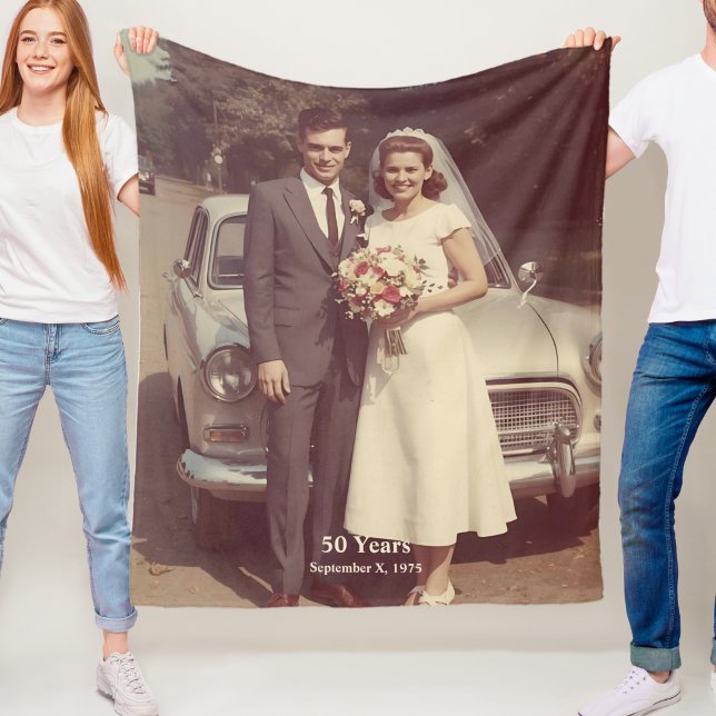 50th Wedding Anniversary Fleece Blanket Photo (Creator Uploaded)