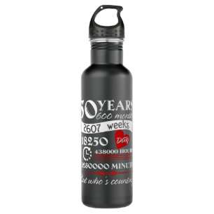 50th Wedding Anniversary Gift 50 Years but Who's C 710 Ml Water Bottle