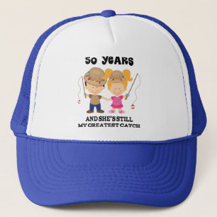 50th Wedding Anniversary Gift For Him Trucker Hat