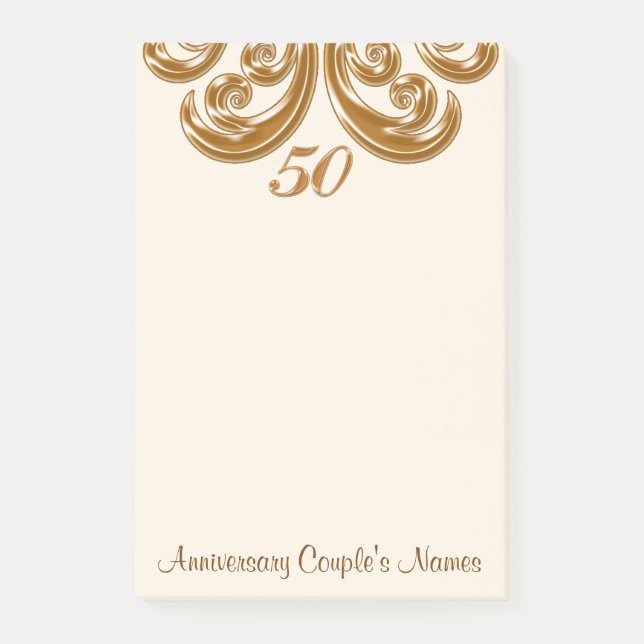 50th Wedding Anniversary Gifts for Grandparents Post-it Notes (Front)