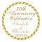 50th Wedding Anniversary-Gold Medallion