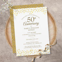 50th Wedding Anniversary Golden Hearts Memories