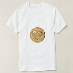 50th Wedding Anniversary Golden Medallion  T-Shirt