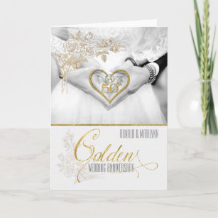 50th Wedding Anniversary Golden Years Card