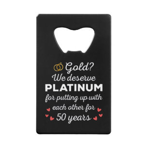 50th Wedding Anniversary I - Gold Funny Couple