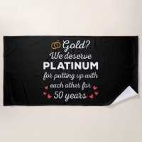 50th Wedding Anniversary I - Gold Funny Couple