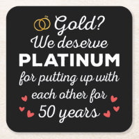 50th Wedding Anniversary I - Gold Funny Couple
